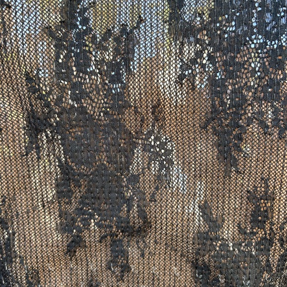 RETROFETE Zaina Black Sequin lace Strapless Gown size XS New - Picture 6 of 11